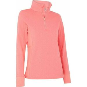 Callaway Space Dye Heather Aquapel Thermal 1/4 Zip Coral Paradise Heather XS Hanorac imagine