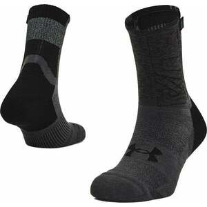 Under Armour UA ArmourDry Run Crew Black/Jet Gray S Șosete pentru alergre imagine