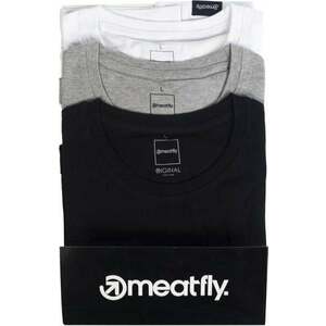 Meatfly Basic Multipack Black/Grey Heather/White S Tricou imagine