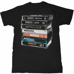 Metallica Tricou Cassette Unisex Black L imagine