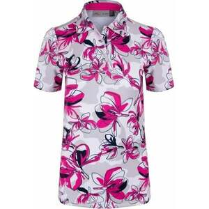 Kjus Womens Enya Printed S/S Magenta/Alloy 38 Tricou polo imagine