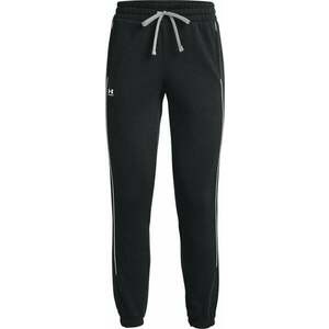 Under Armour Women's UA Rival Fleece Pants Black/White XS Fitness pantaloni imagine