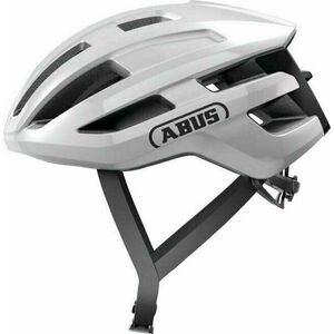 Abus PowerDome Shiny White S Cască bicicletă imagine