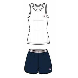 Fila FPS4122 Tank Jersey Rib / Pant French Terry Alb/Albastru S Lenjerie de fitness imagine