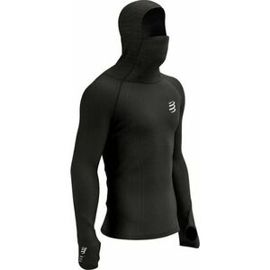 Compressport 3D Thermo UltraLight Racing Hoodie Black L Tricou cu mânecă lungă pentru alergare imagine