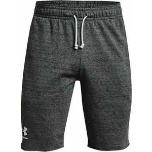 Under Armour Men's UA Rival Terry Shorts Pitch Gray Full Heather/Onyx White S Fitness pantaloni imagine