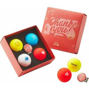 Volvik Vivid Thank You 4 Pack Golf Balls Thank You Minge de golf imagine