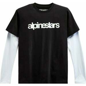 Alpinestars Stack LS Knit Black/White S Tricou imagine