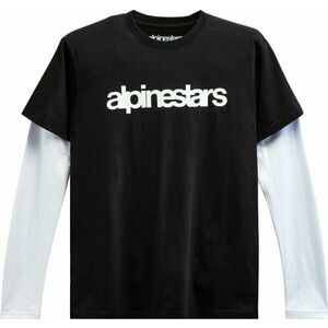 Alpinestars Stack LS Knit Black/White L Tricou imagine