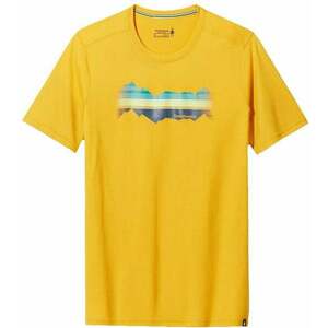 Smartwool Mountain Horizon Graphic Short Sleeve Tee Honey Gold S Tricou imagine