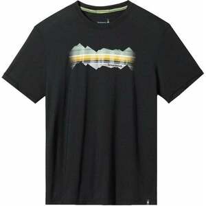 Smartwool Mountain Horizon Graphic Short Sleeve Tee Black S Tricou imagine