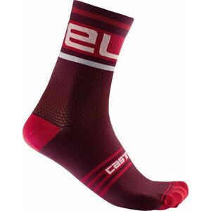 Castelli Prologo 15 Sock Bordeaux/White 2XL Șosete ciclism imagine