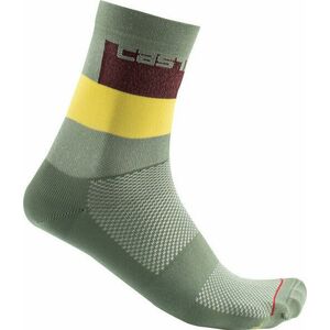 Castelli Blocco 15 Sock Avocado Green S/M Șosete ciclism imagine