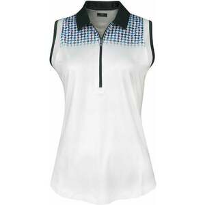 Callaway Womens Engineered Evanescent Geo Sleeveless Alb strălucitor XS Tricou polo imagine