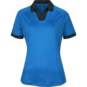 Callaway Womens Short Sleeve V-Placket Colourblock Blue Sea Star L Tricou polo imagine