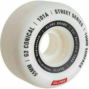 Globe G2 Conical Street Skateboard White/Essential Roți 55.0 imagine