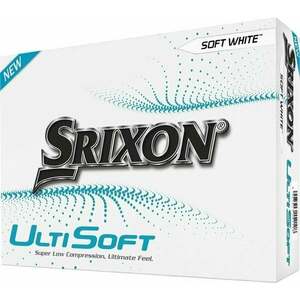 Srixon Ultisoft Golf Balls Soft White Minge de golf imagine