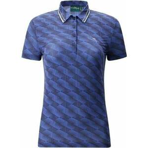 Chervo Womens Anzi Blue Pattern 42 Tricou polo imagine