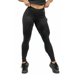 Nebbia High Waist Leggings INTENSE Mesh Black/Gold XS Fitness pantaloni imagine