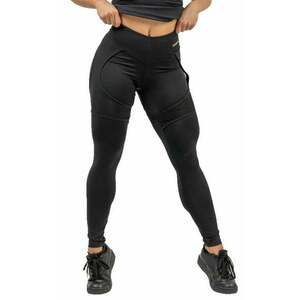 Nebbia High Waist Leggings INTENSE Mesh Black/Gold S Fitness pantaloni imagine