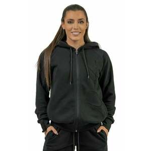 Nebbia Classic Zip-Up Hoodie INTENSE Signature Black S Hanorac pentru fitness imagine