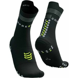 Compressport Pro Racing v4.0 Run High Negru/Galben Florescent T3 Șosete pentru alergre imagine