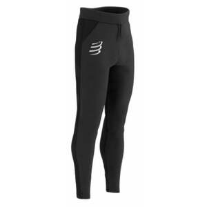 Compressport Hurricane Windproof Seamless Pants Black M Pantaloni de alergare / jambiere imagine