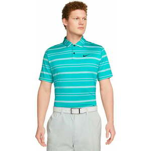 Nike Dri-Fit Tour Mens Striped Golf Teal Nebula/Jade Ice/Black 2XL Tricou polo imagine