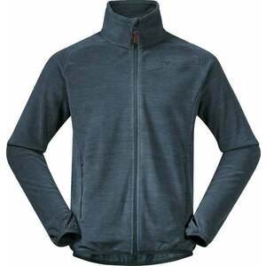 Bergans Hareid Fleece Jacket NoHood Orion Blue S Hanorace imagine