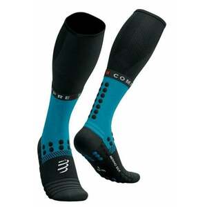 Compressport Full Winter Run Mosaic Blue/Black T1 Șosete pentru alergre imagine