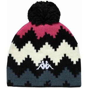 Kappa 6Cento Pomok G Beanie Black/Fuchsia Purple/White/Grey Asphalt Graphic 05 Căciulă imagine