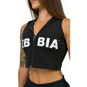 Nebbia Sleeveless Zip-Up Hoodie Muscle Mommy Black M Hanorac pentru fitness imagine