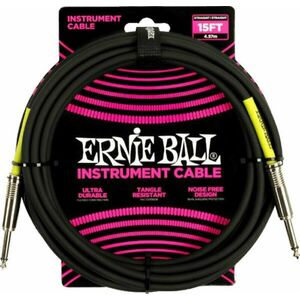 Ernie Ball PVC Straight Straight Inst Cable 4, 6 m Drept - Drept Cablu de instrument imagine