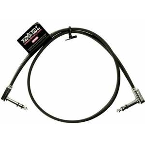 Ernie Ball Flat Ribbon Stereo Patch Cable 60 cm Oblic - Oblic Cablu patch imagine