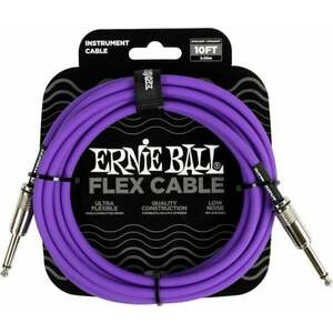 Ernie Ball Flex Instrument Cable Straight/Straight 3 m Drept - Drept Cablu de instrument imagine