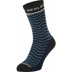 Sealskinz Rudham Mid Length Meteorological Active Sock Navy/Cream L/XL Șosete ciclism imagine