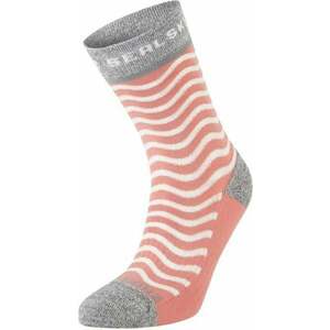 Sealskinz Rudham Mid Length Women's Meteorological Active Sock Pink/Cream/Grey S/M Șosete ciclism imagine