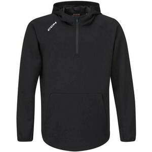 CCM Locker Room 1/4 Zip Black Hanorac M imagine