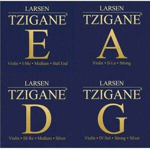 Larsen Tzigane violin SET, E ball end Corzi pentru vioară imagine