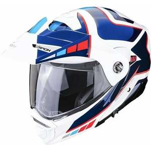 Scorpion ADX-2 CAMINO Pearl White/Blue/Red M Casca imagine