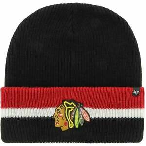 Chicago Blackhawks Split Cuff Knit Black UNI Căciulă imagine