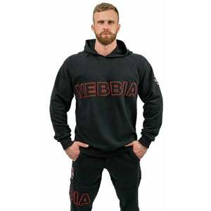 Nebbia Long Pullover Hoodie Legacy Black L Hanorac pentru fitness imagine