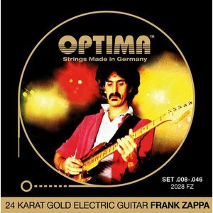 Optima 2028.FZ 24K Gold Strings Frank Zappa Signature Corzi chitare electrice imagine