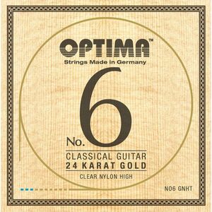 Optima NO6.GNHT No.6 24K Gold High Nylon Corzi de nylon imagine