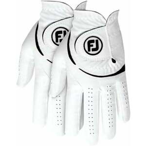 Footjoy Weathersof Golf (2 Pack) White/Black Mâna stângă M/L Mănuși pentru bărbați imagine