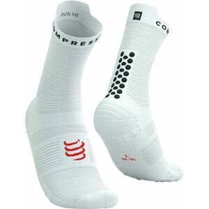 Compressport Pro Racing V4.0 Run High White/Black/Core Red T2 Șosete pentru alergre imagine