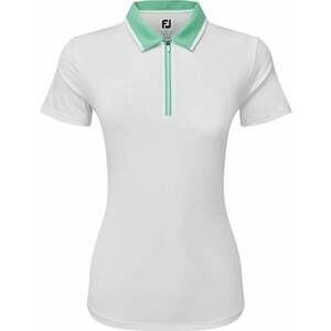 Footjoy Colour Block Lisle White/Mint L Tricou polo imagine