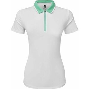 Footjoy Colour Block Lisle White/Mint S Tricou polo imagine