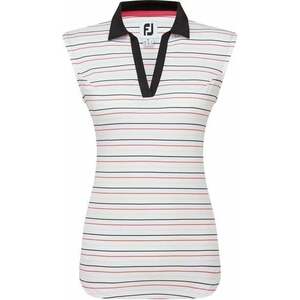 Footjoy Sleeveless Striped Lisle Black M Tricou polo imagine