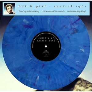 Edith Piaf - Récital 1961 (Limited Edition) (Numbered) (Reissue) (Blue Marbled Coloured) (LP) imagine